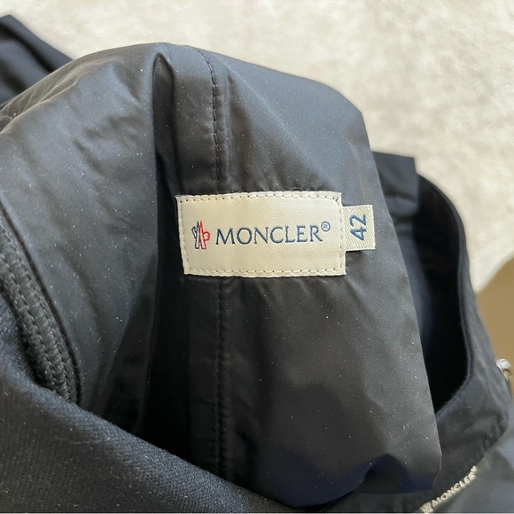 MONCLER BLACK PANTALONE SIZE 42 TRENDY OUTDOORS ACTIVE STYLISH CHIC STYLISH - Picture 3 of 10